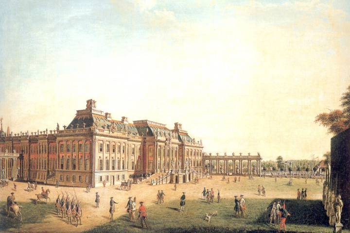 Potsdamer Stadtschloss von Südwesten, Gemälde von Johann Friedrich Meyer (1728–1789), 1773