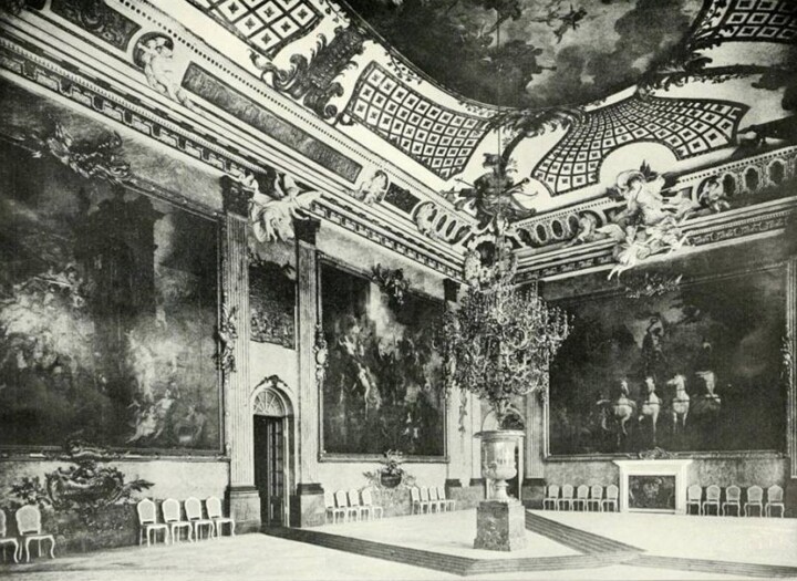 Marmorsaal im Potsdamer Stadtschloss, anonyme Aufnahme aus dem Jahr 1912