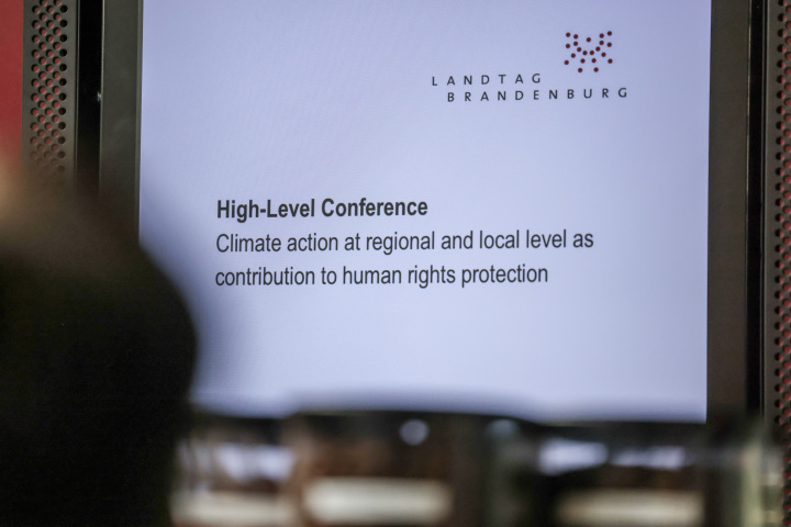 Impression des Symposiums zum „Klimaschutz auf regionaler und lokaler Ebene als Beitrag zum Schutz der Menschenrechte“