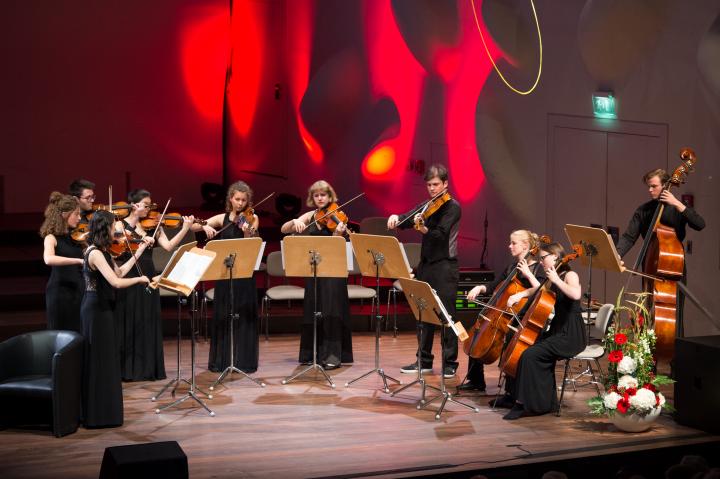 Musikalischer Auftakt durch das Kammerensemble des Landesjugendorchesters Brandenburg.