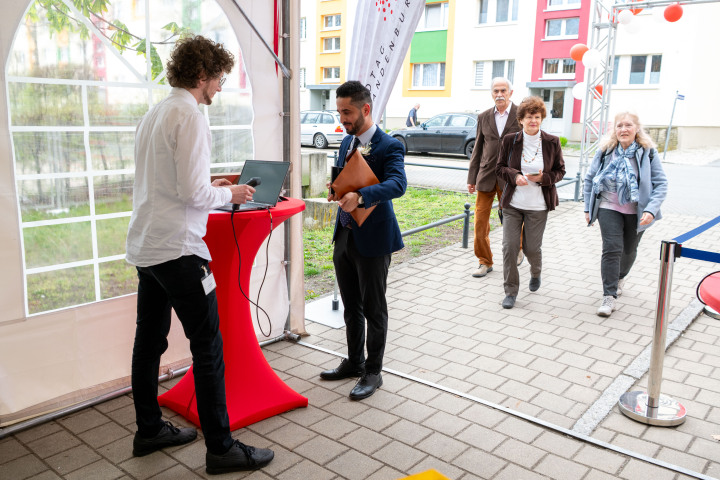 Eintreffen der Gäste zum Einbürgerungsfest des Landes Brandenburg.