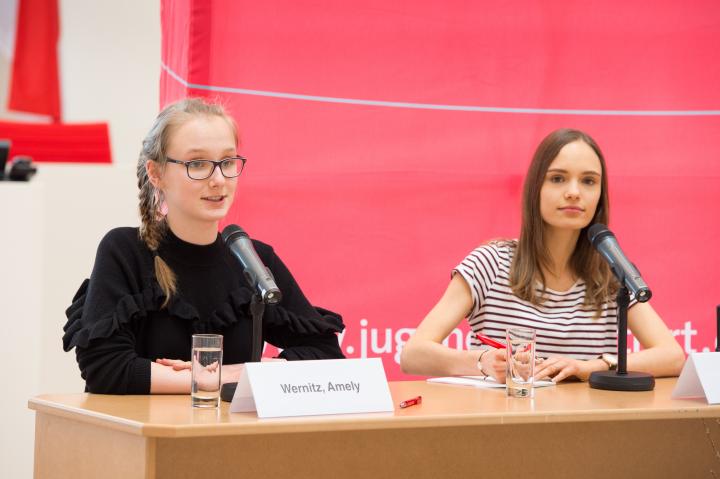 Finaldebatte der Altersgruppe I (Jahrgangsstufe 8 - 10 bzw. G8: 8 - 9).