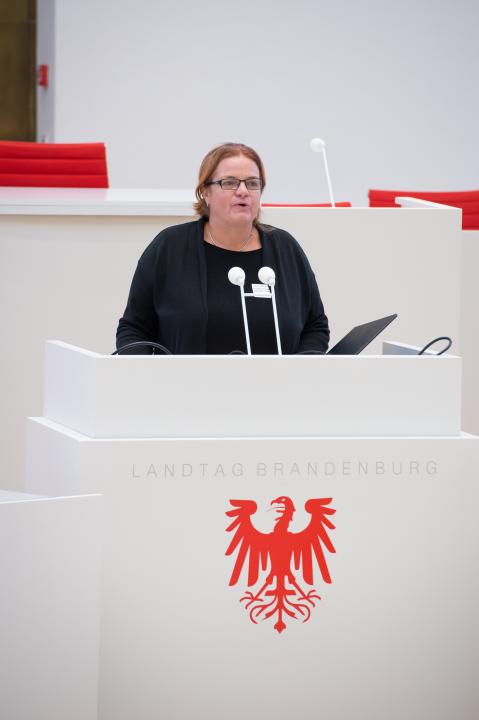 Moderation der Veranstaltung durch Andrea Rauch von der RAA Brandenburg.