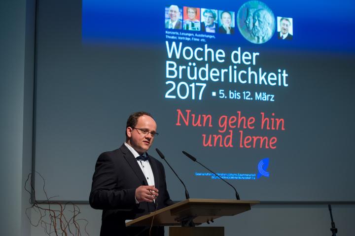 Grußwort des Evangelischen Vorsitzenden der Gesellschaft für Christlich-Jüdische Zusammenarbeit Potsdam e. V. Tobias Barniske.