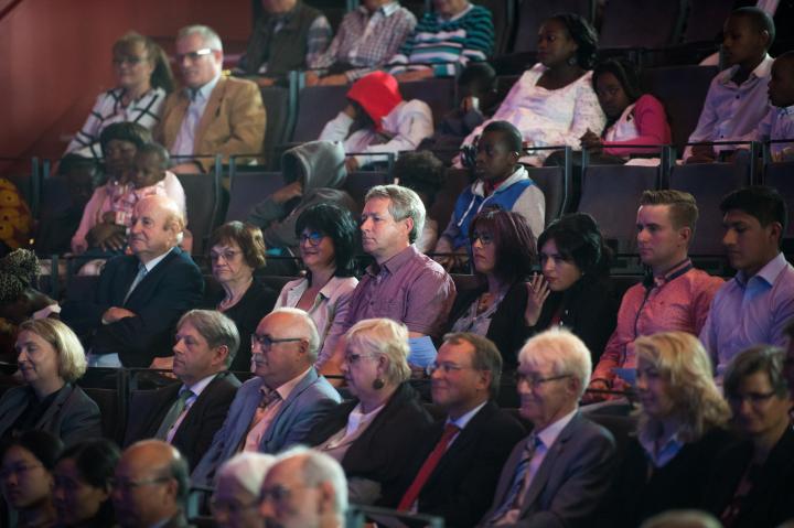 Blick in den Theatersaal während der Festveranstaltung