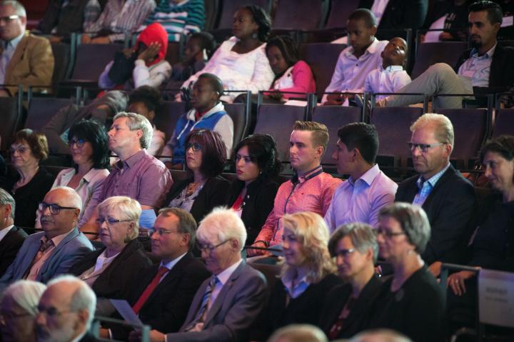 Blick in den Theatersaal während der Festveranstaltung