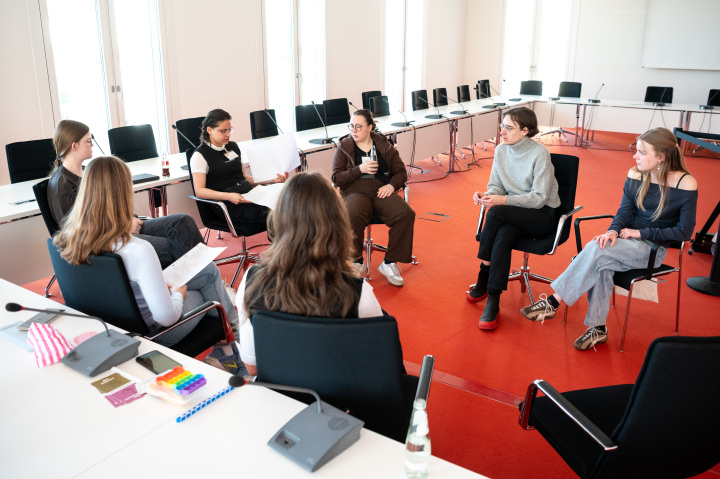 Diskussionen in den Workshops