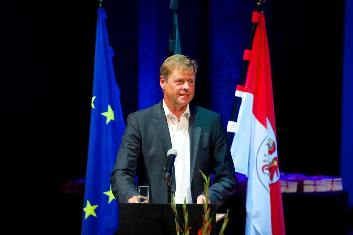 Minister der Finanzen Christian Görke sprach als Vertreter der Landesregierung das Grußwort.