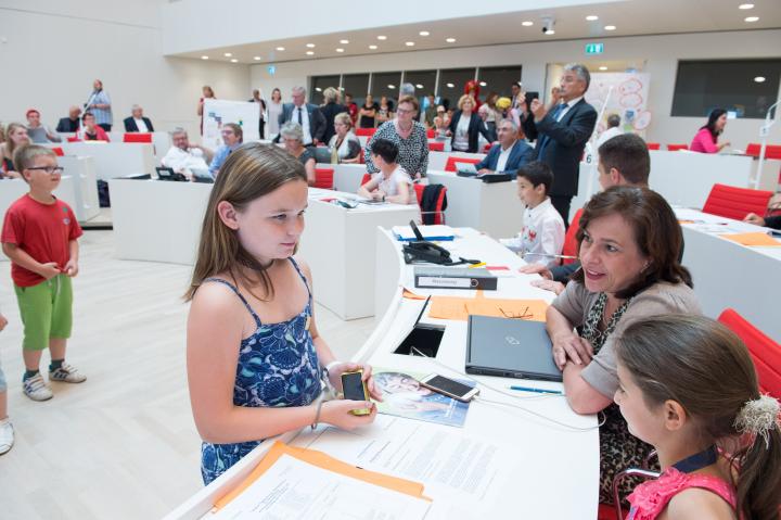 Impressionen der Kindertagsfeier im Landtag