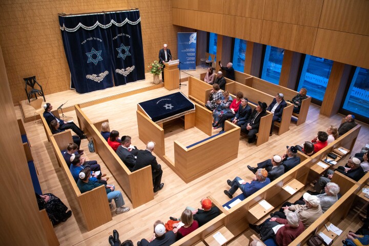 Blick in das Synagogenzentrum während der Veranstaltung