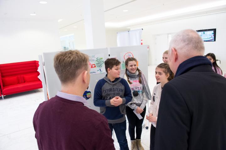 Impressionen der Workshops beim Safer Internet Day 2018 im Landtag.