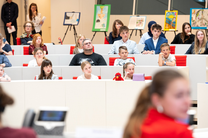 Blick in den Plenarsaal vor Beginn der Preisübergabe