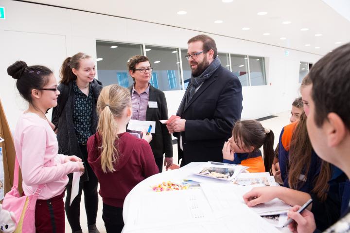 Impressionen der Workshops beim Safer Internet Day 2018 im Landtag.