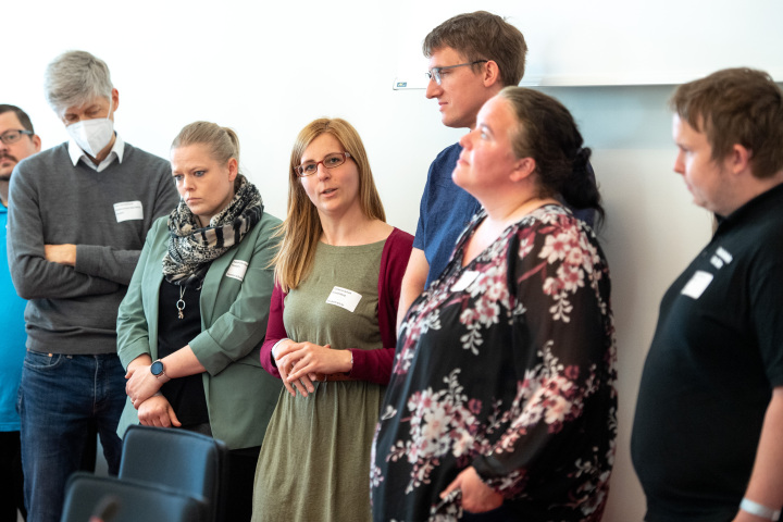 Impression aus den Workshops für die Lehrerinnen und Lehrer