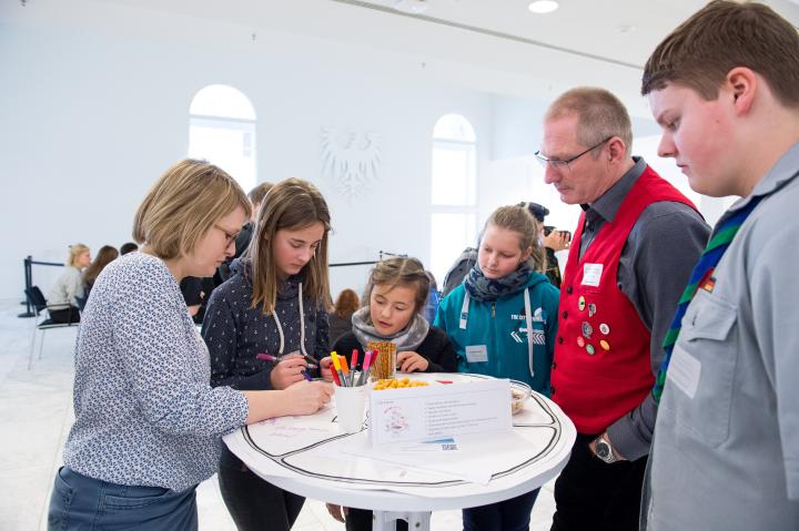 Impression zum World-Café in der Lobby