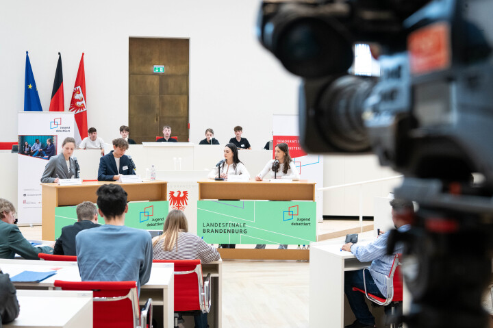 Impression der Finaldebatte der Altersgruppe II