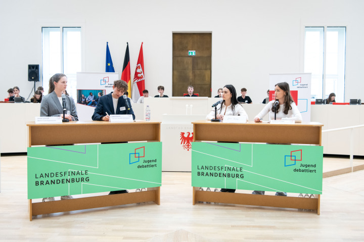 Impression der Finaldebatte der Altersgruppe II