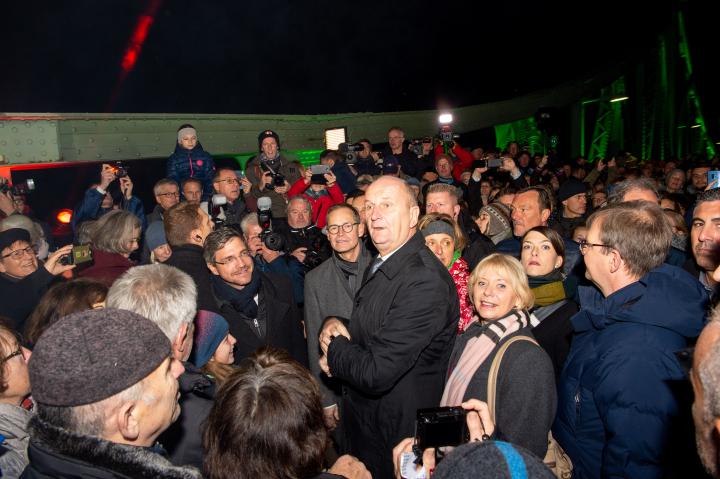 Impression der Veranstaltung „30 Jahre Friedliche Revolution“ auf der Glienicker Brücke am 10.11.2019