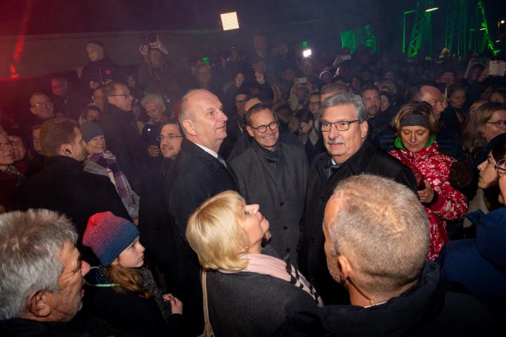 Impression der Veranstaltung „30 Jahre Friedliche Revolution“ auf der Glienicker Brücke am 10.11.2019