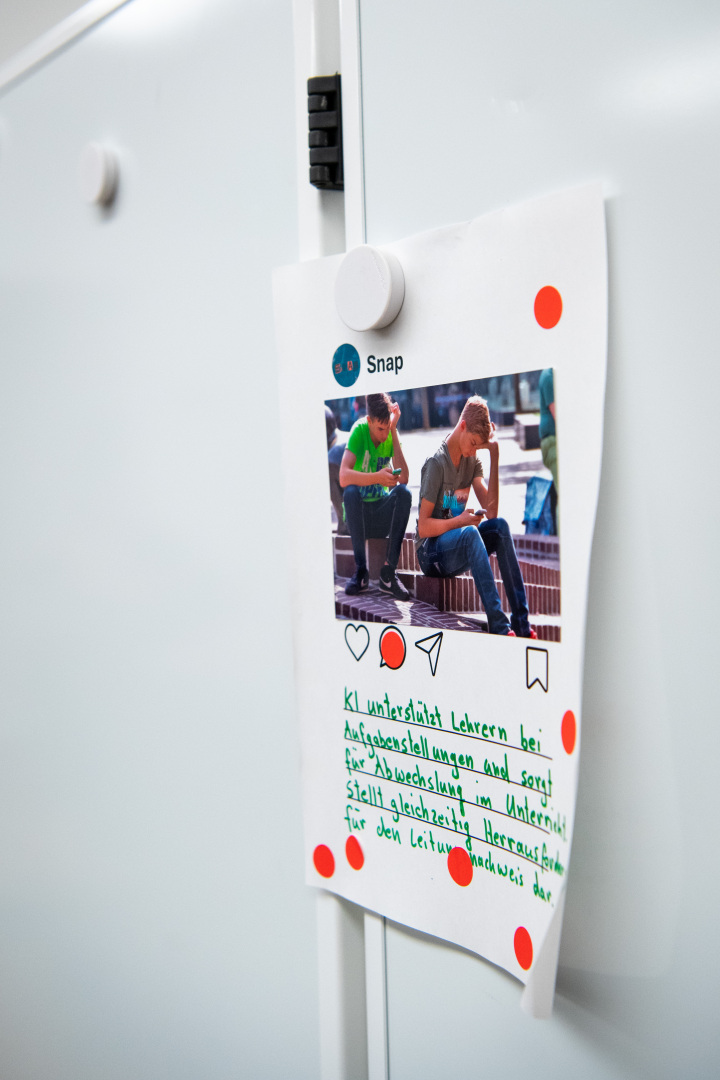 Präsentation der fiktiven Social Media Posts