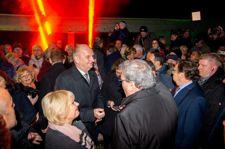 Impression der Veranstaltung „30 Jahre Friedliche Revolution“ auf der Glienicker Brücke am 10.11.2019