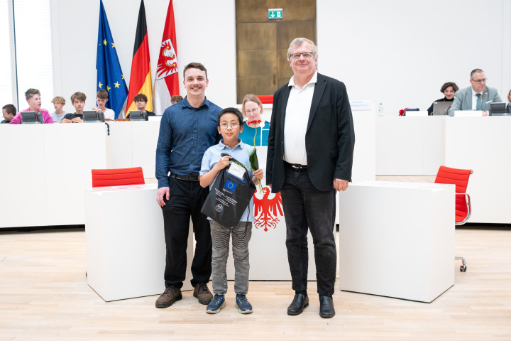 Der Preisträger der Wilhelm-Nevoigt-Grundschule Cottbus.