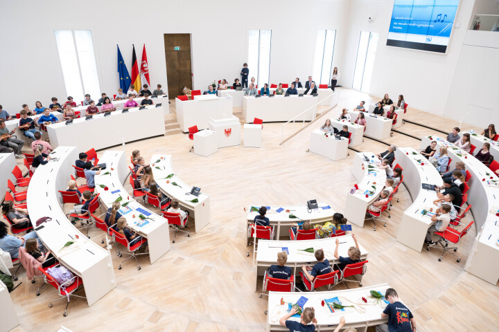 Blick in den Plenarsaal zum Ende der Preisverleihung.