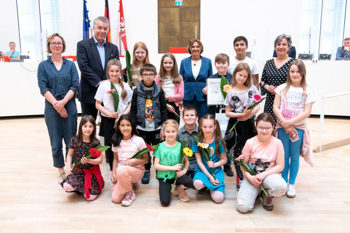 Alle Preisträgerinnen und Preisträger der Oberschule Theodor Fontane mit Primarstufe Potsdam.