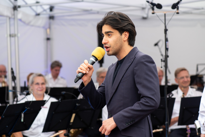 Musikalische Umrahmung des Abends durch das Landespolizeiorchester.