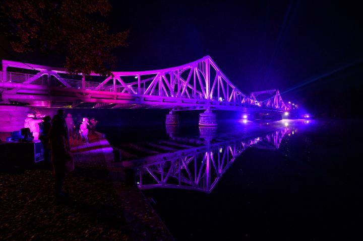 Impression der Veranstaltung „30 Jahre Friedliche Revolution“ auf der Glienicker Brücke am 10.11.2019