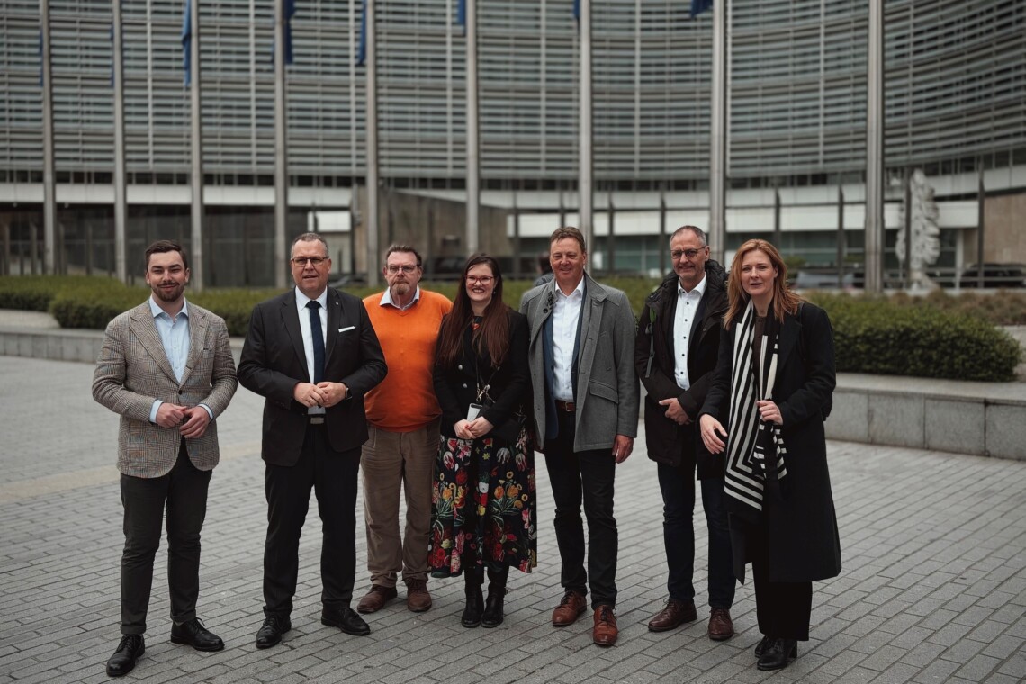 Landtagsdelegation vor der Europäischen Kommission