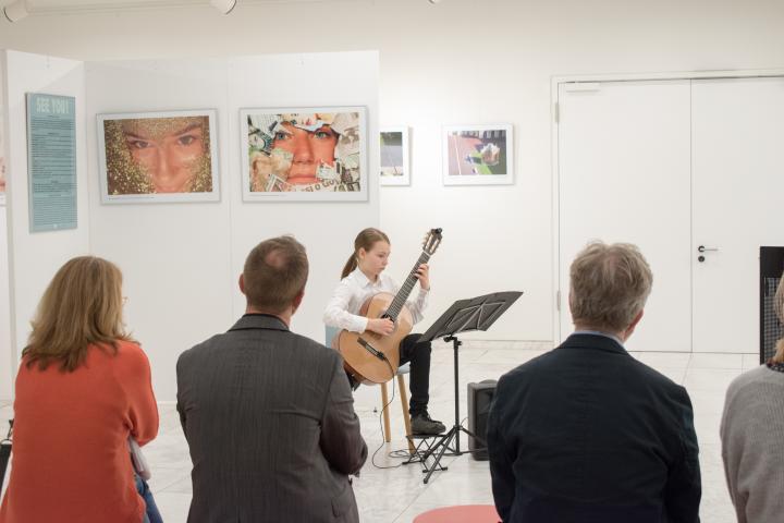 Musikalischer Beitrag durch Gustav Preißler von der Städtischen Musikschule Potsdam