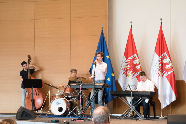 Musikalischer Abschluss der Preisverleihung durch die Kepler-Jazz-Gang von der Musikschule Potsdam