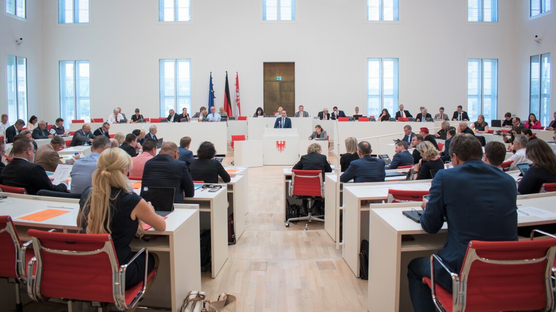 Blick in die Aktuelle Stunde auf Antrag der CDU-Fraktion in der 70. Sitzung des Landtages Brandenburg.