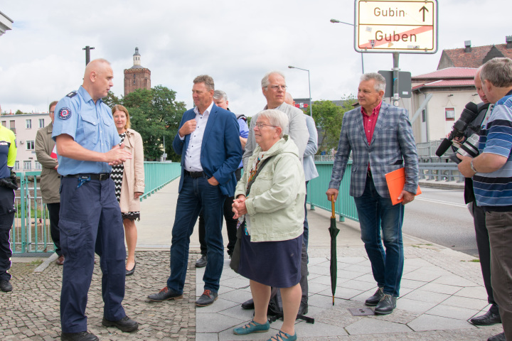 Impression des Spaziergangs durch die Doppelstadt Guben