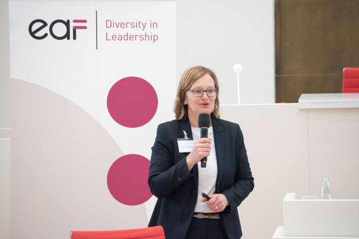 Moderatorin Manuela Möller von der  EAF Berlin