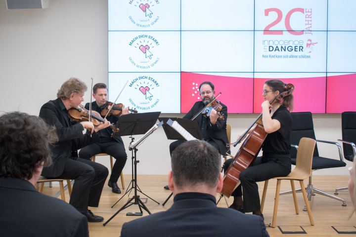 Musikalischer Beitrag zur Ausstellungseröffnung des Jupiter Quartetts der Brandenburgischen Sommerkonzerte