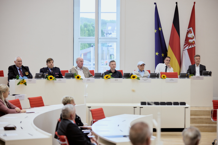 Blick in die Reihe der Auszuzeichnenden
