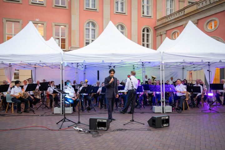 Musikalische Umrahmung des Abends durch das Landespolizeiorchester.