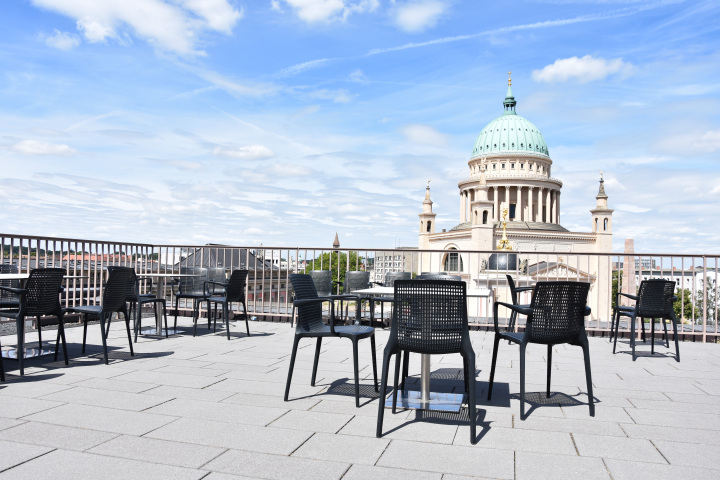 Dachterrasse des Landtagsgebäudes