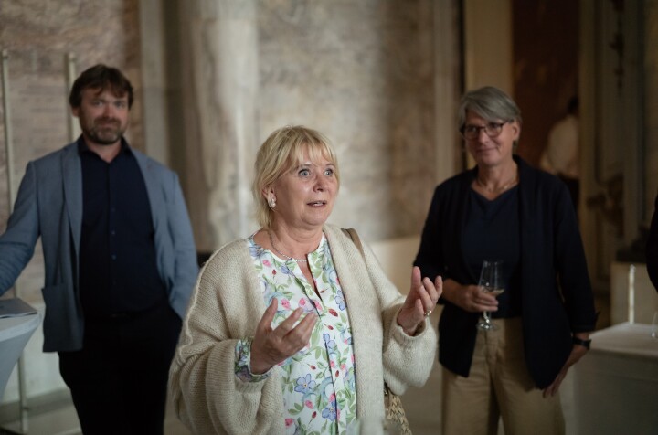 Landtagspräsidentin Prof. Dr. Ulrike Liedtke beim Besuch des Neuen Palais im Park Sanssouci
