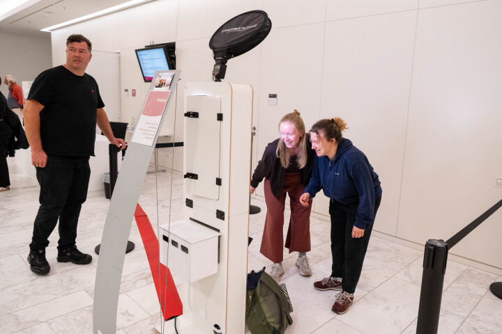 Fotobox in der Lobby vor dem Plenarsaal
