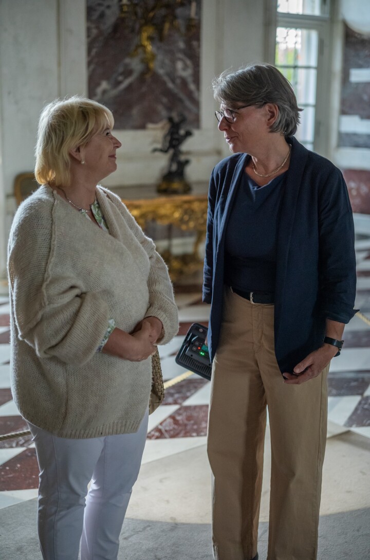  Landtagspräsidentin Prof. Dr. Ulrike Liedtke beim Besuch des Neuen Palais im Park Sanssouci  