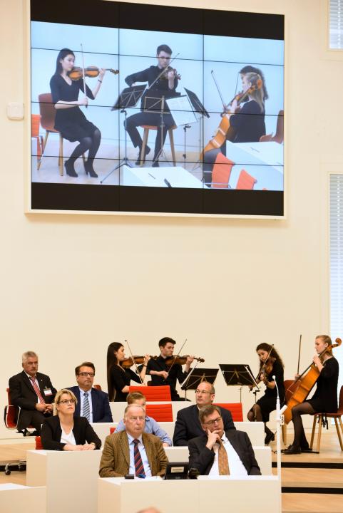 Musikalische Gestaltung durch ein Streichquartett der Jungen Philharmonie Brandenburg
