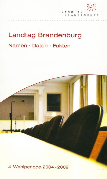 Deckblatt des Handbuches Landtag Brandenburg, 4. Wahlperiode 2004 - 2009