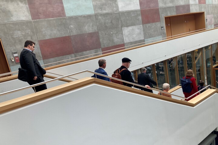 Impression der Führung über den Campus der Europa-Universität Viadrina