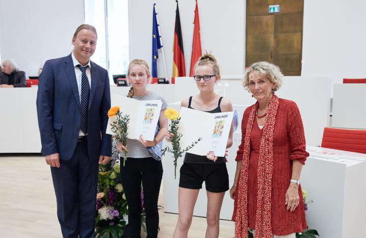 Preisträgerinnen der Tobias-Seiler-Grundschule Bernau