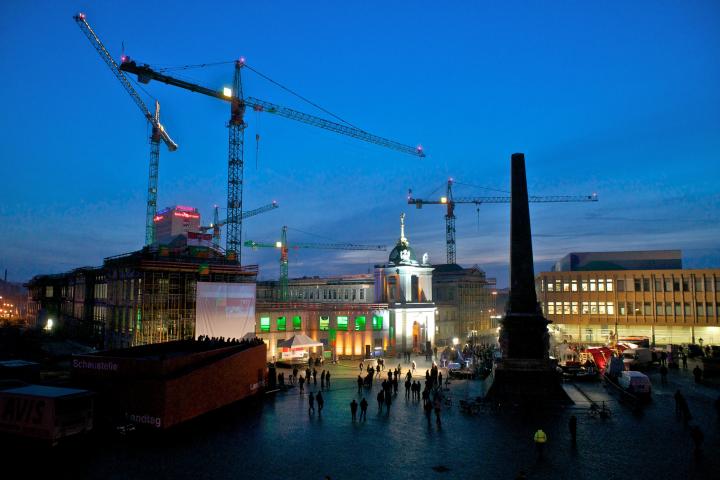 Öffentliches Richtfest zum Landtagneubau am 24.11.2011