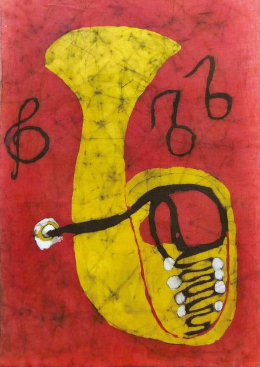 Kerstin Leichnitz: „Tuba“, Batik