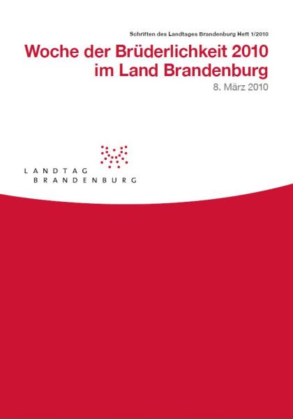 Heft 1/2010 - Woche der Brüderlichkeit 2010 im Land Brandenburg